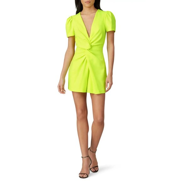 One33 Social Pants - One 33 Social Neon Knotted Romper